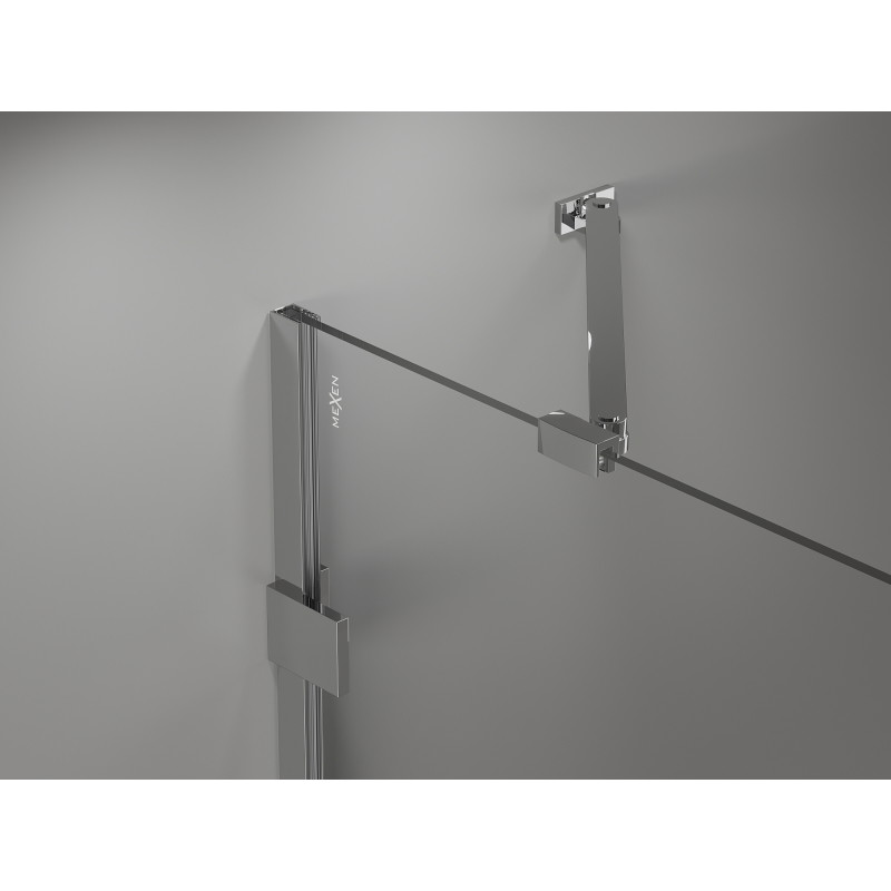 Mexen Lunar-F cabine de douche pliante droite 100 x 90 cm, transparent, chrome - 836-100-090-01-00-P