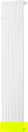 Mexen Flux radiateur de salle de bain décoratif 1500 x 360 mm, 630 W, blanc - W127-1500-360-00-20