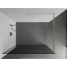 Mexen Kioto paroi de douche 100 x 200 cm, Graphite 8 mm, Or - 800-100-101-50-40