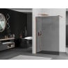 Mur de douche Mexen Kioto Walk-in 70 x 200 cm, graphite 8 mm, or rose - 800-070-101-60-40