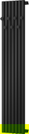 Mexen Flux radiateur de salle de bain décoratif 1500 x 360 mm, 630 W, noir - W127-1500-360-00-70