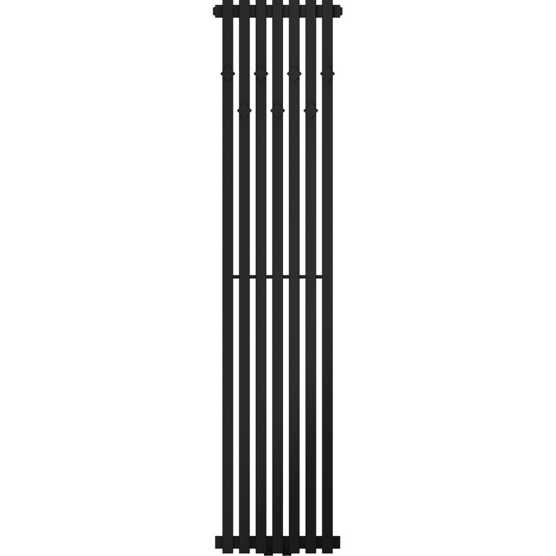 Mexen Flux radiateur de salle de bains décoratif 1500 x 340 mm, 630 W, noir - W127-1500-340-00-70