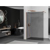 Mexen Kioto paroi de douche Walk-in 100 x 200 cm, graphite 8 mm, or rose - 800-100-101-60-40