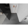 Mexen Kioto paroi de douche Walk-in 100 x 200 cm, graphite 8 mm, or rose - 800-100-101-60-40