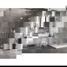 Mexen Lunar-F cabine de douche pliante droite 95 x 70 cm, transparent, blanc - 836-095-070-20-00-P