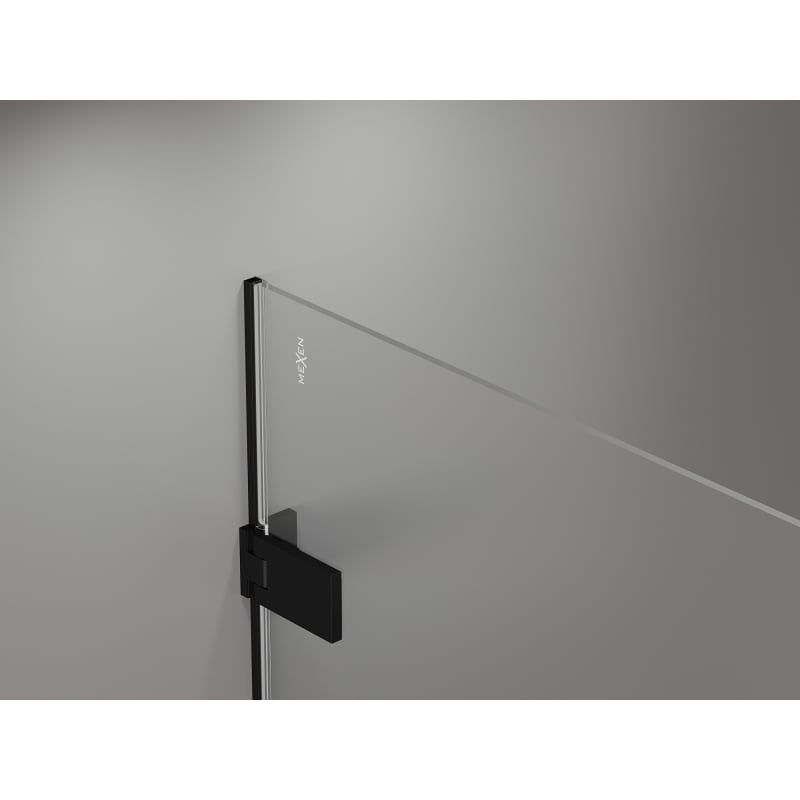 Mexen Lunar-F Duo cabine de douche pliante 95 x 75 cm, transparent, noir - 836-095L-075P-70-00