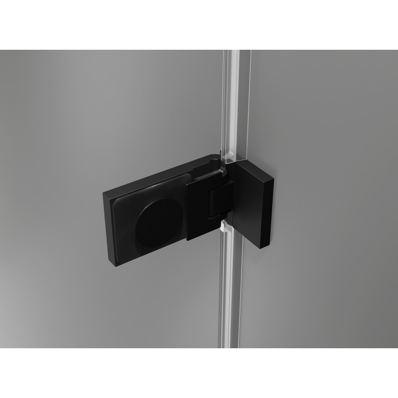 Mexen Lunar-F Duo cabine de douche pliante 95 x 85 cm, transparent, noir - 836-095L-085P-70-00
