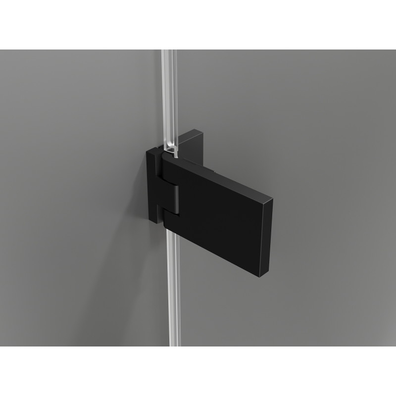 Mexen Lunar-F Duo cabine de douche pliante 95 x 85 cm, transparent, noir - 836-095L-085P-70-00