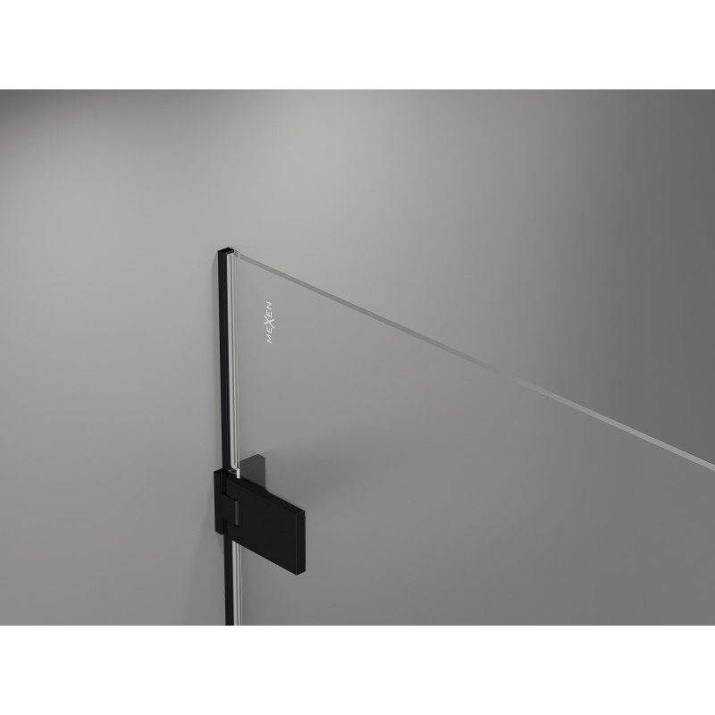 Mexen Lunar-F Duo cabine de douche pliante 95 x 85 cm, transparent, noir - 836-095L-085P-70-00