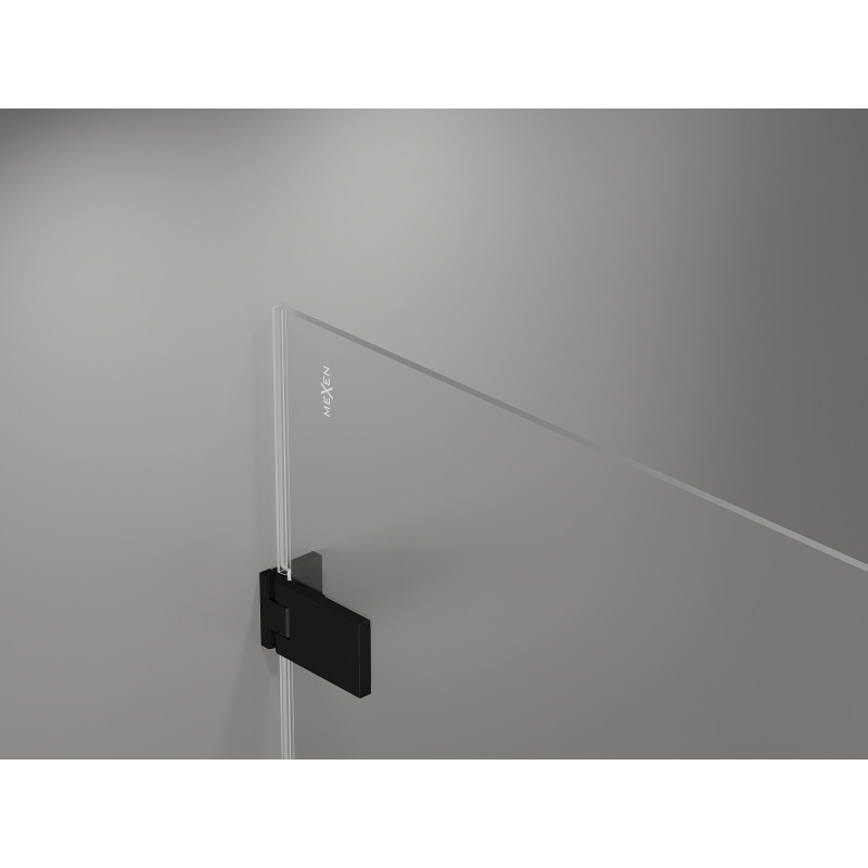 Mexen Lunar-F Duo cabine de douche pliante 95 x 85 cm, transparent, noir - 836-095L-085P-70-00