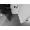 Mexen Kioto paroi de douche Walk-in 80 x 200 cm, graphite 8 mm, noire - 800-080-101-70-40