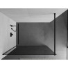 Mexen Kioto paroi de douche Walk-in 90 x 200 cm, verre fumé 8 mm, noir - 800-090-101-70-40