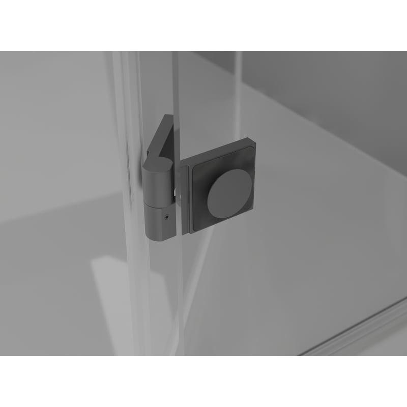 Mexen Lunar-F Duo cabine de douche pliante 95 x 95 cm, transparent, gun metal - 836-095L-095P-95-00