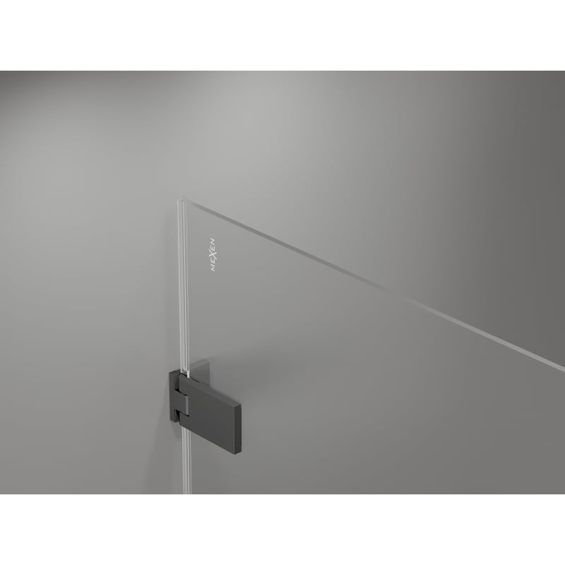 Mexen Lunar-F Duo cabine de douche pliante 95 x 95 cm, transparent, gun metal - 836-095L-095P-95-00