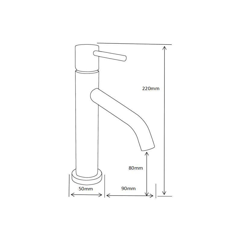 Mexen Rumba robinet de lavabo, blanc - 73500-20