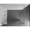 Mexen Kioto paroi de douche Walk-in 70 x 200 cm, miroir 8 mm, chrome - 800-070-101-01-50