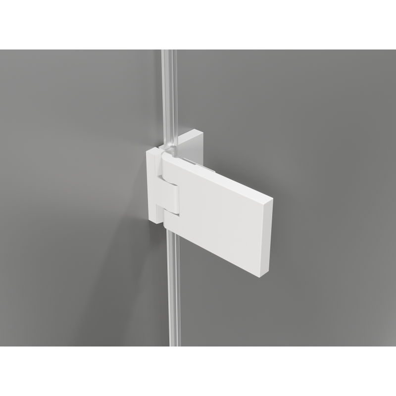 Mexen Lunar-F cabine de douche pliante droite 100 x 100 cm, transparent, blanche - 836-100-100-20-00-P