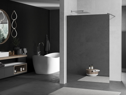 Mexen Kioto paroi de douche 70 x 200 cm, Miroir 8 mm, Chrome - 800-070-101-01-50