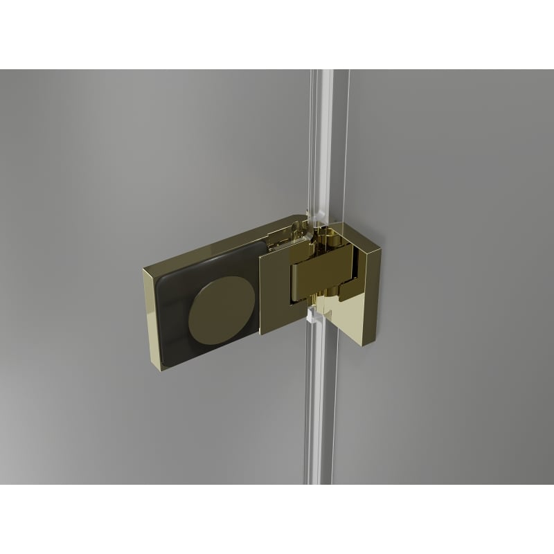 Mexen Lunar-F cabine de douche pliante droite 100 x 100 cm, transparent, or - 836-100-100-50-00-P