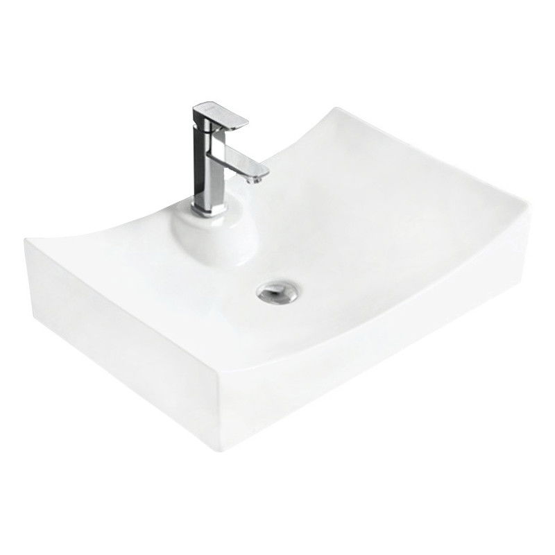 Mexen Gaja lavabo de comptoir 66 x 45 cm, Blanc - 21726600