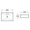 Mexen Gaja lavabo sur plan 66 x 45 cm, blanc - 21726600