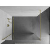 Mexen Kioto paroi de douche Walk-in 120 x 200 cm, miroir 8 mm, or - 800-120-101-50-50