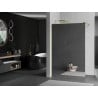 Mexen Kioto paroi de douche walk-in 120 x 200 cm, miroir 8 mm, doré - 800-120-101-50-50