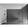 Mexen Kioto paroi de douche Walk-in 90 x 200 cm, miroir 8 mm, or rose - 800-090-101-60-50
