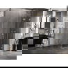 Mexen Lunar-F cabine de douche pliante droite 100 x 100 cm, transparent, or brossé - 836-100-100-55-00-P