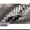 Mexen Lunar-F cabine de douche pliante droite 100 x 100 cm, transparent, or brossé - 836-100-100-55-00-P