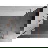 Mexen Kioto paroi de douche 100 x 200 cm, Miroir 8 mm, Or rose - 800-100-101-60-50
