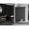 Mexen Kioto paroi de douche Walk-in 110 x 200 cm, miroir 8 mm, noir - 800-110-101-70-50