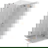 Mexen Lunar-F cabine de douche pliante droite 100 x 100 cm, transparente, or rose- 836-100-100-60-00-P