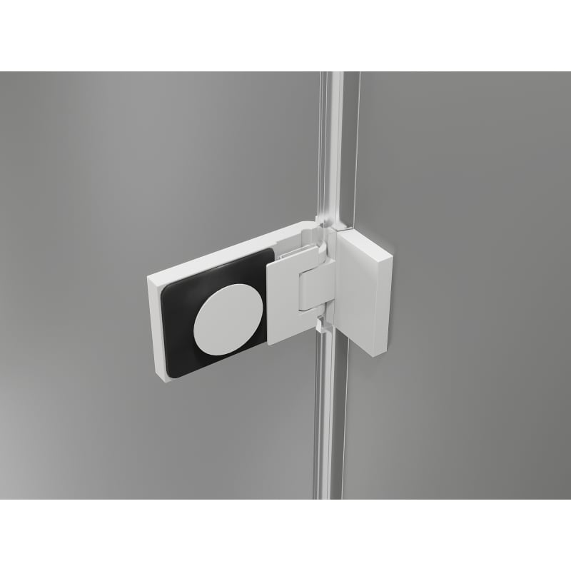 Mexen Lunar-F L cabine de douche pliante gauche 90 x 80 cm, transparent, blanc - 836L-090-080-20-00-L