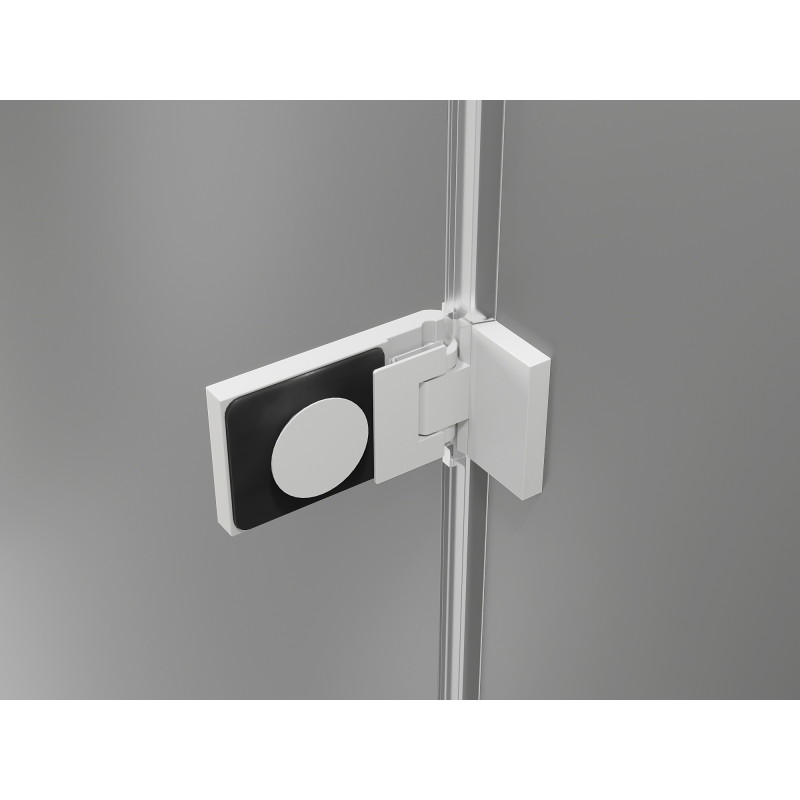 Mexen Lunar-F L cabine de douche pliante gauche 95 x 80 cm, transparent, blanc - 836L-095-080-20-00-L