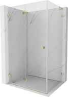 Mexen Lunar-F L cabine de douche pliante gauche 85 x 80 cm, transparent, or - 836L-085-080-50-00-L