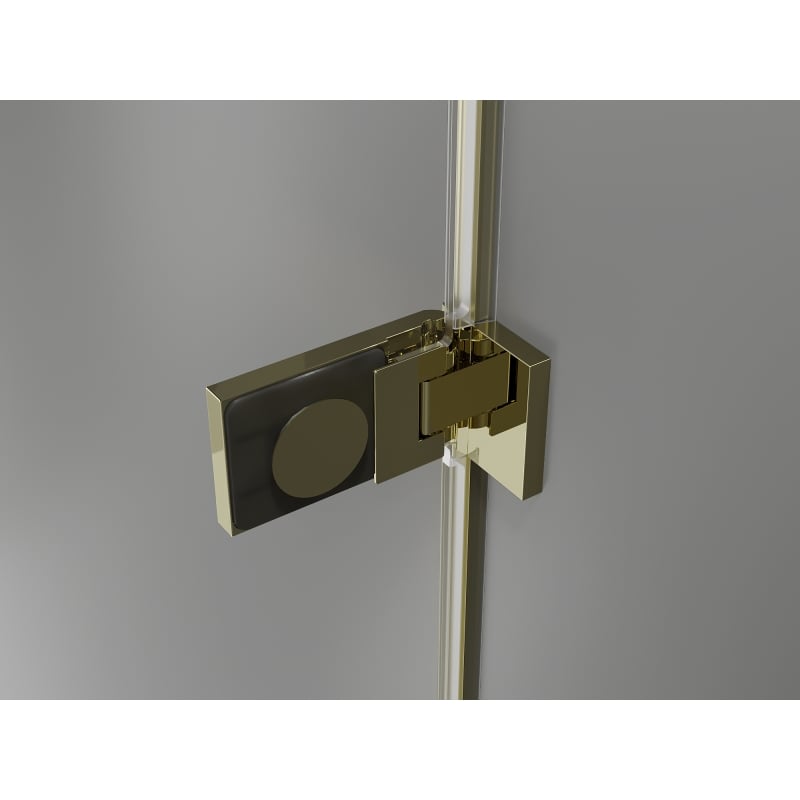Mexen Lunar-F L cabine de douche pliante gauche 90 x 90 cm, transparent, or - 836L-090-090-50-00-L