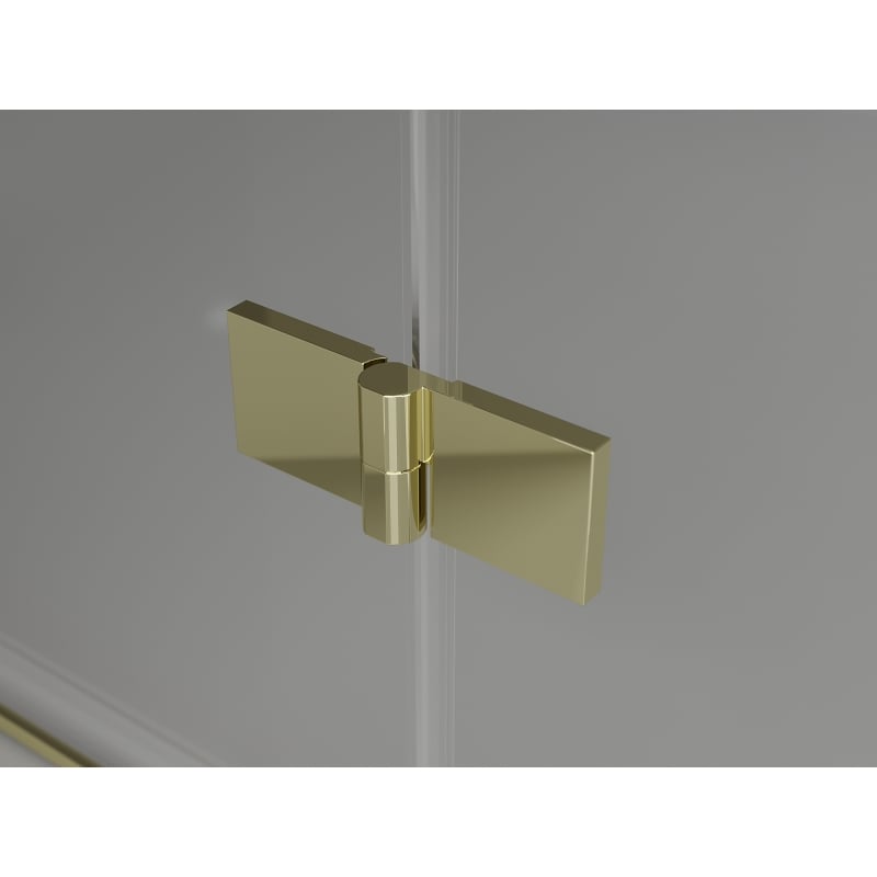 Mexen Lunar-F L cabine de douche pliante gauche 90 x 90 cm, transparent, or - 836L-090-090-50-00-L