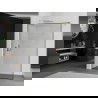 Mexen Kioto paroi de douche 60 x 200 cm, transparent/Design noir 8 mm, Or - 800-060-101-50-70
