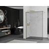 Mexen Kioto paroi de douche Walk-in 60 x 200 cm, cadre noir 8 mm, dorée - 800-060-101-50-70