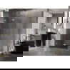 Mexen Lunar-F L cabine de douche pliante gauche 100 x 90 cm, transparent, or brossé - 836L-100-090-55-00-L