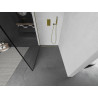 Mexen Kioto Paroi de douche Walk-in 100 x 200 cm, cadre noir 8 mm, or - 800-100-101-50-70