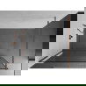 Mexen Kioto paroi de douche 70 x 200 cm, transparent/Design noir 8 mm, Or rose - 800-070-101-60-70