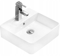 Mexen Kira lavabo de comptoir 38 x 38 cm, Blanc - 21783800