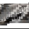 Mexen Lunar-F L cabine de douche pliante gauche 100 x 80 cm, transparent, gris canon brossé - 836L-100-080-66-00-L