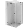 Mexen Lunar-F L cabine de douche pliante gauche 90 x 90 cm, transparent, gris fusil brossé - 836L-090-090-66-00-L