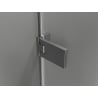 Mexen Lunar-F L cabine de douche pliante gauche 90 x 90 cm, transparent, gris fusil brossé - 836L-090-090-66-00-L