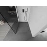 Mexen Kioto paroi de douche 120 x 200 cm, transparent/Design noir 8 mm, Noir - 800-120-101-70-70