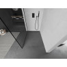 Mexen Kioto Paroi de douche Walk-in 120 x 200 cm, cadre noir 8 mm, noir - 800-120-101-70-70