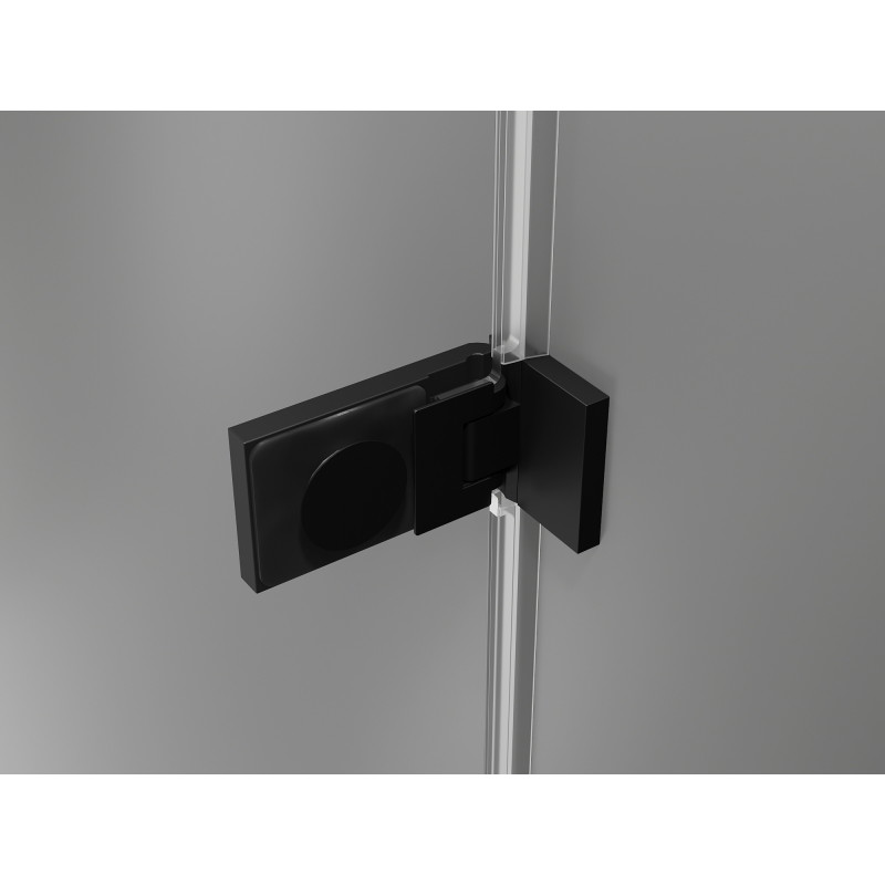 Mexen Lunar-F L cabine de douche pliante gauche 90 x 80 cm, transparent, noir - 836L-090-080-70-00-L